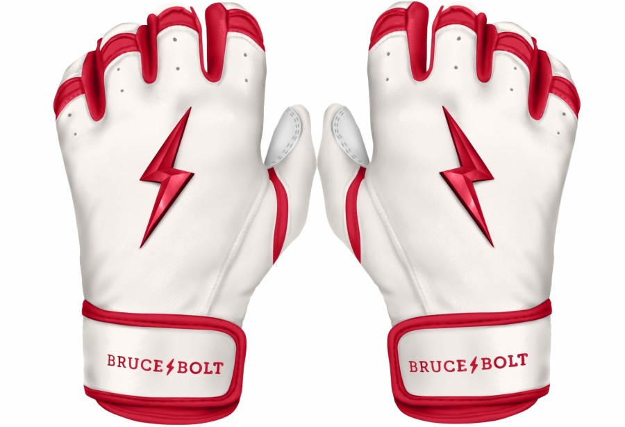 BRUCE BOLT Chrome Series Short Cuff Batting Gloves | Batting Gloves