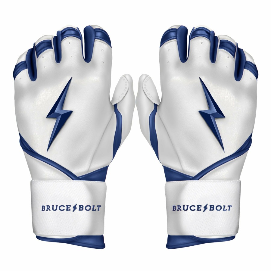 BRUCE BOLT Chrome Series Long Cuff Batting Gloves | Batting Gloves