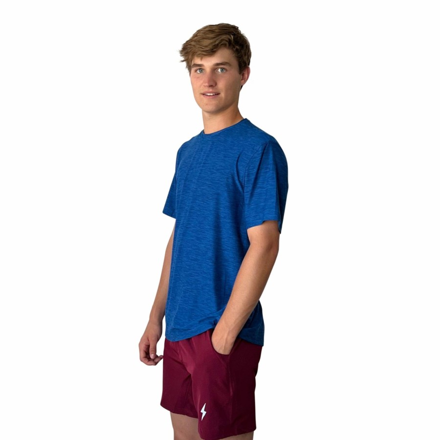 BRUCE BOLT Short Sleeve Supersoft Blue Tshirt | Premium Tees