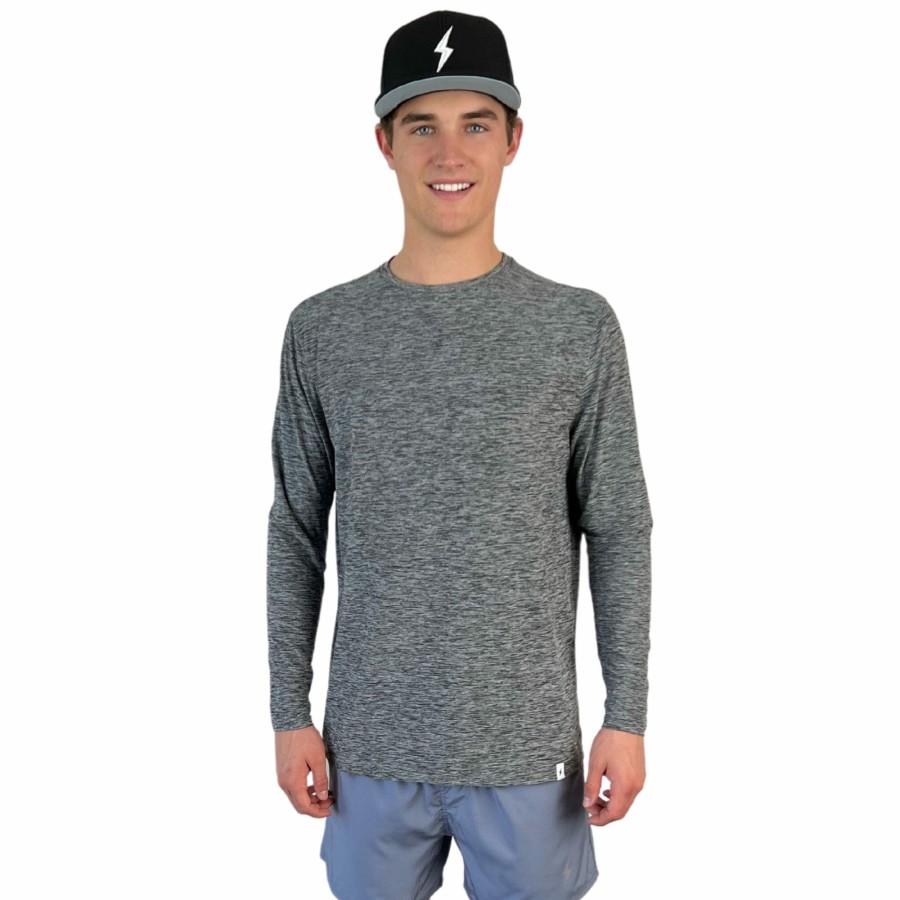 BRUCE BOLT Long Sleeve Supersoft Grey Tshirt | Lifestyle