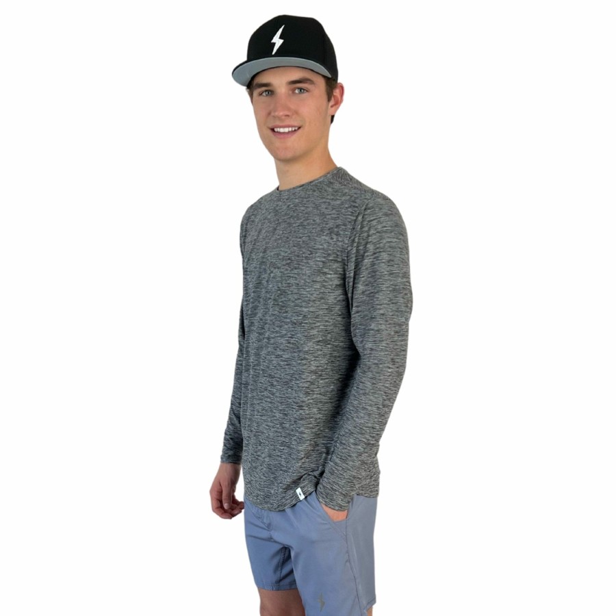 BRUCE BOLT Long Sleeve Supersoft Grey Tshirt | Lifestyle