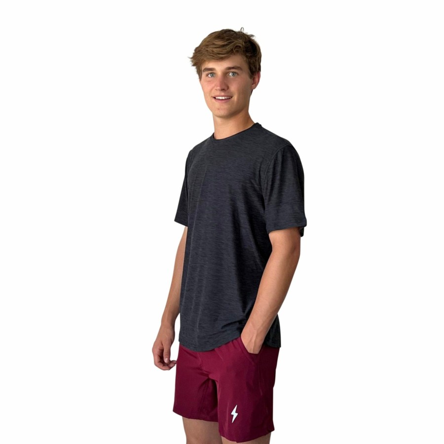 BRUCE BOLT Short Sleeve Supersoft Charcoal Tshirt | Lifestyle