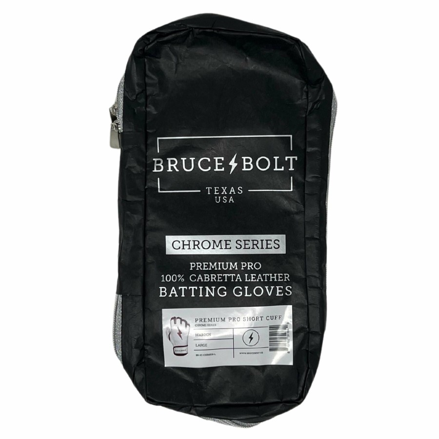 BRUCE BOLT Chrome Series Short Cuff Batting Gloves | Chrome Series