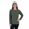 BRUCE BOLT Women'S Long Sleeve Supersoft Olive Tshirt | Premium Tees