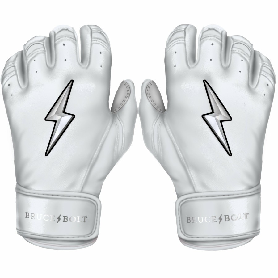 BRUCE BOLT Chrome Series Short Cuff Batting Gloves | Batting Gloves