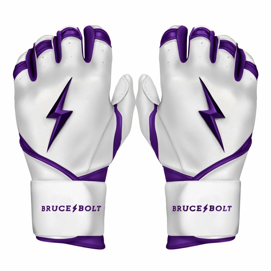 BRUCE BOLT Chrome Series Long Cuff Batting Gloves | Batting Gloves