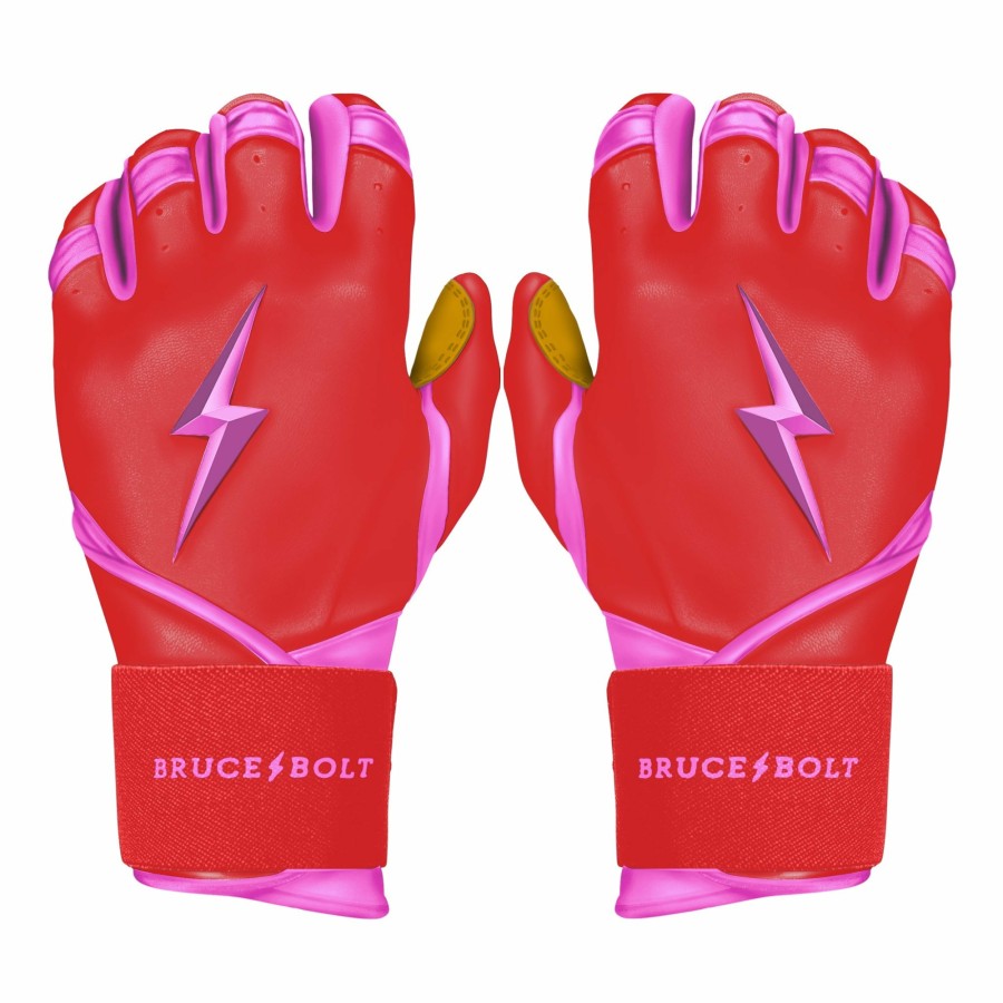 BRUCE BOLT Bader Series Long Cuff Batting Gloves | Signature Series