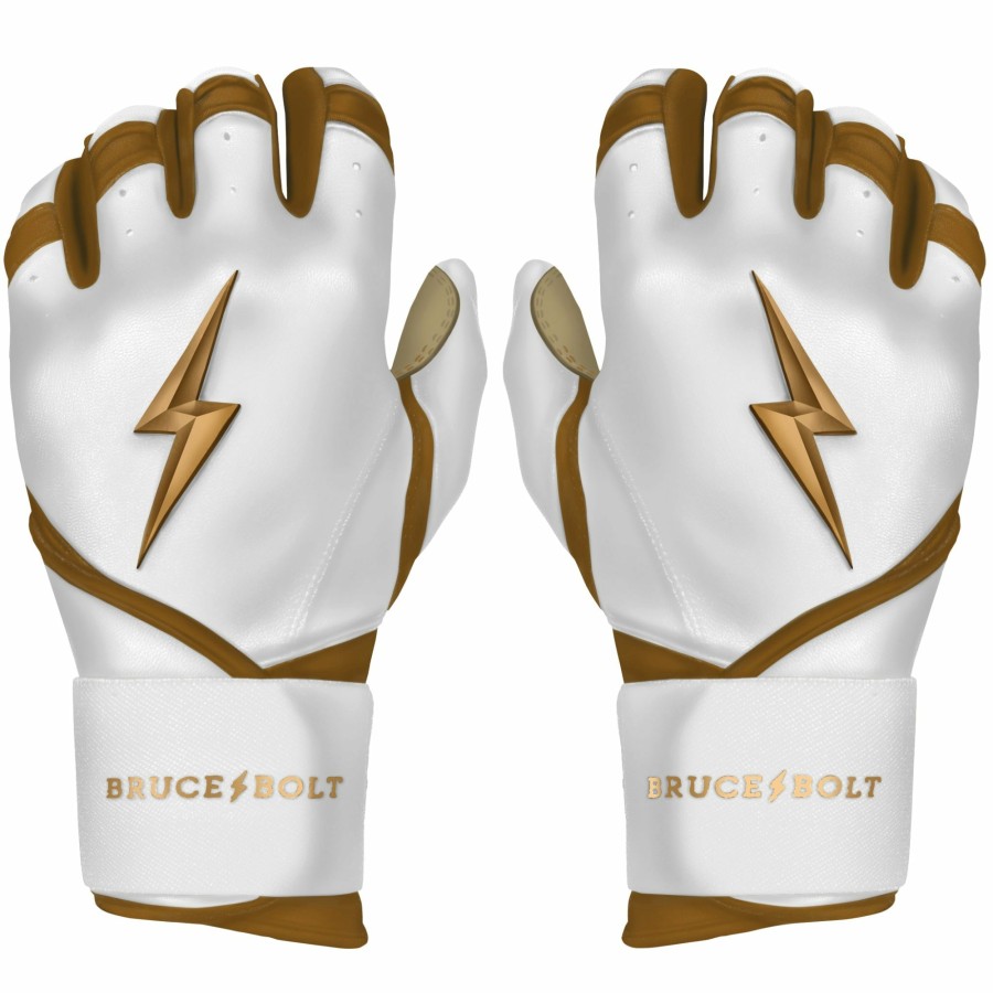 BRUCE BOLT Gold Series Long Cuff Batting Gloves | Batting Gloves