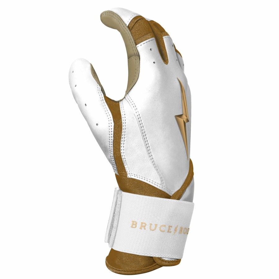 BRUCE BOLT Gold Series Long Cuff Batting Gloves | Batting Gloves