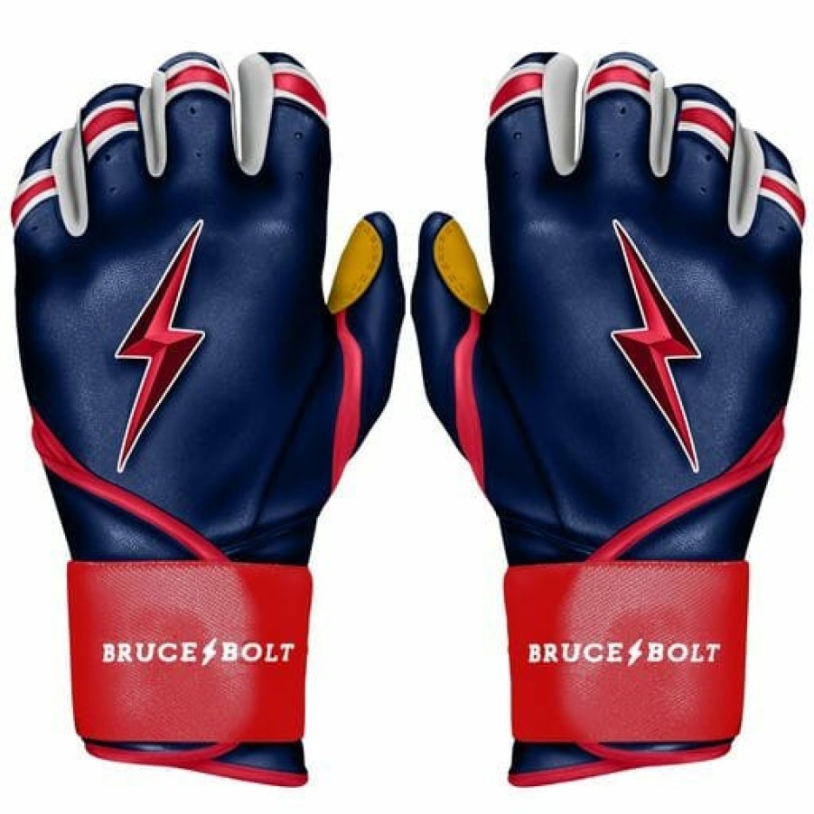 BRUCE BOLT Patriot Series Long Cuff Batting Gloves | Patriot Series