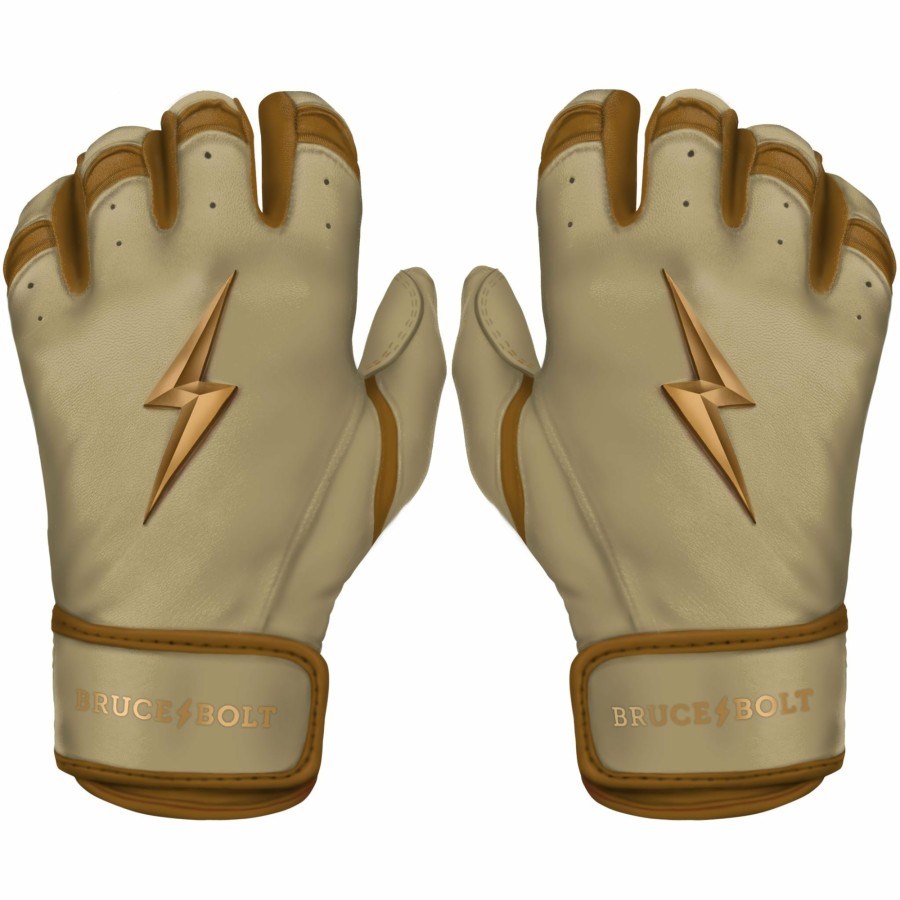 BRUCE BOLT Gold Series Short Cuff Batting Gloves | Gold Series