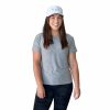 BRUCE BOLT Women'S Short Sleeve Supersoft Light Heathered Grey Tshirt | Premium Tees