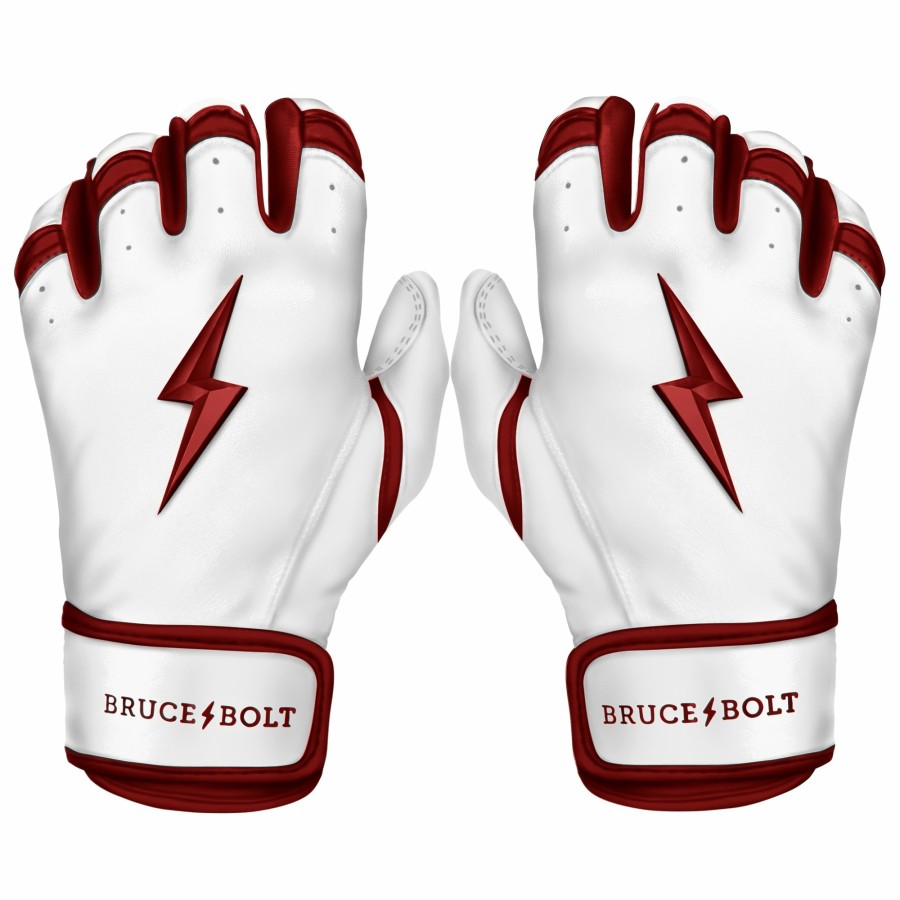 BRUCE BOLT Chrome Series Short Cuff Batting Gloves | Batting Gloves