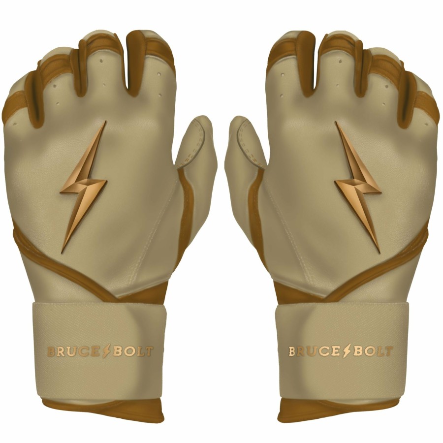 BRUCE BOLT Gold Series Long Cuff Batting Gloves | Gold Series