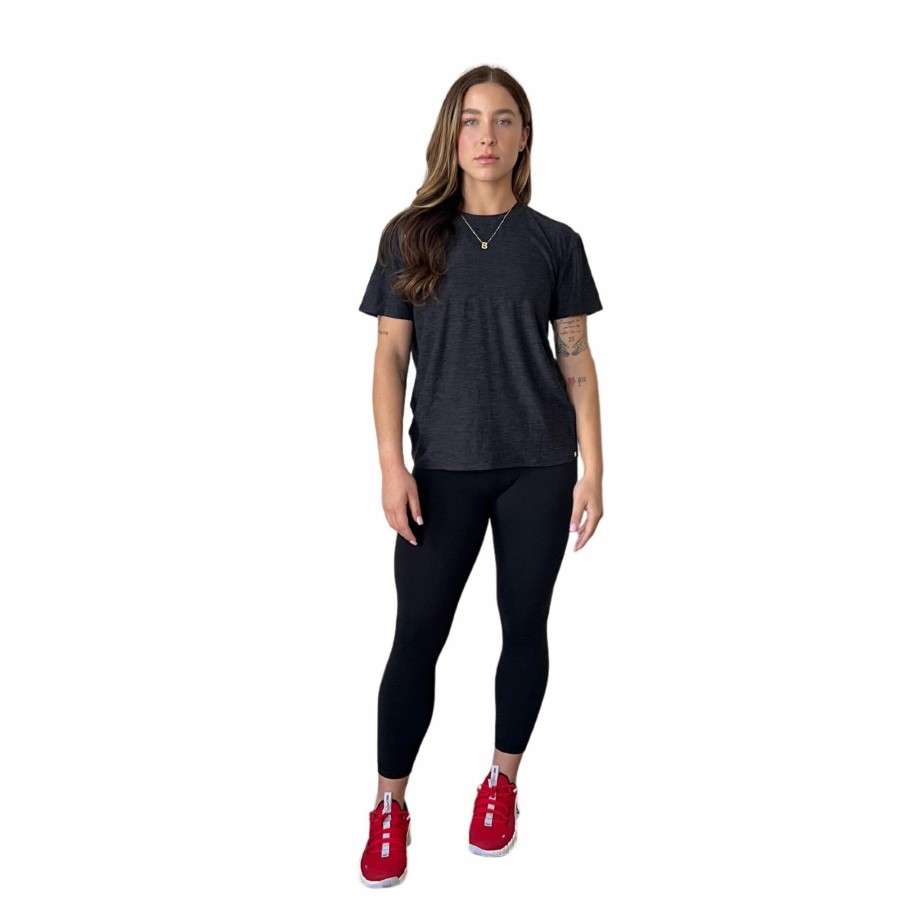 BRUCE BOLT Women'S Short Sleeve Supersoft Charcoal Tshirt | Lifestyle