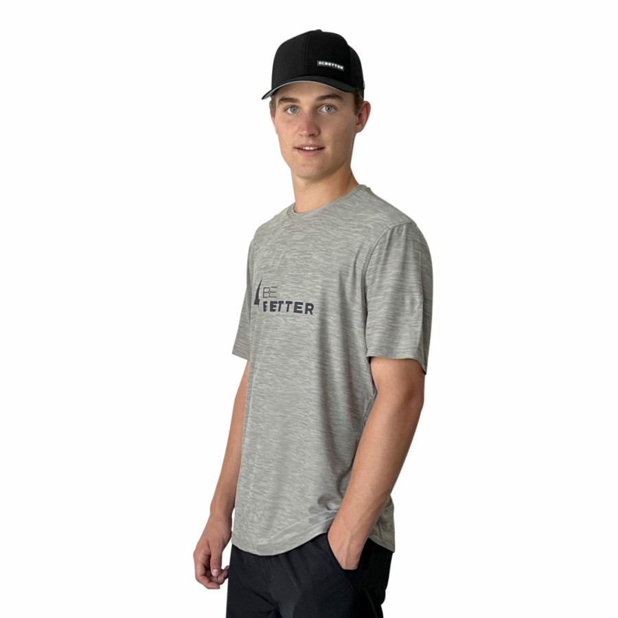 BRUCE BOLT Short Sleeve "Be Better" Supersoft Grey Tshirt | Premium Tees