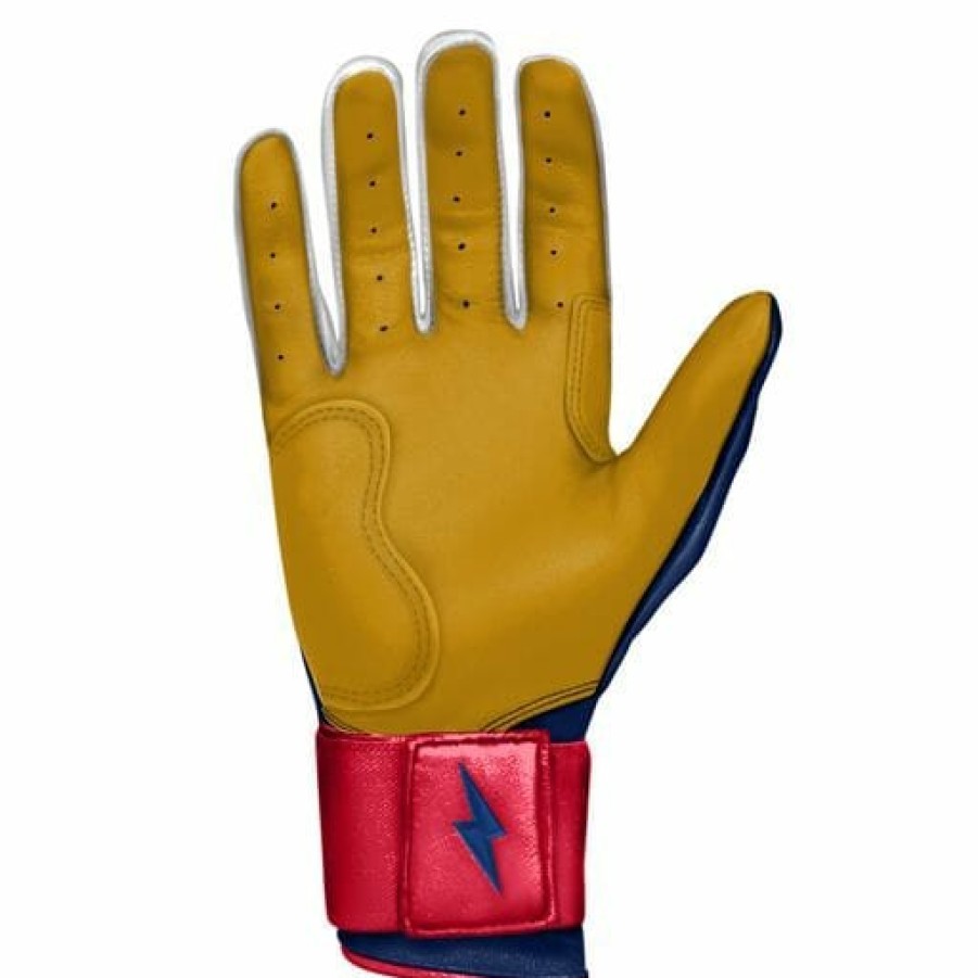 BRUCE BOLT Patriot Series Long Cuff Batting Gloves | Batting Gloves