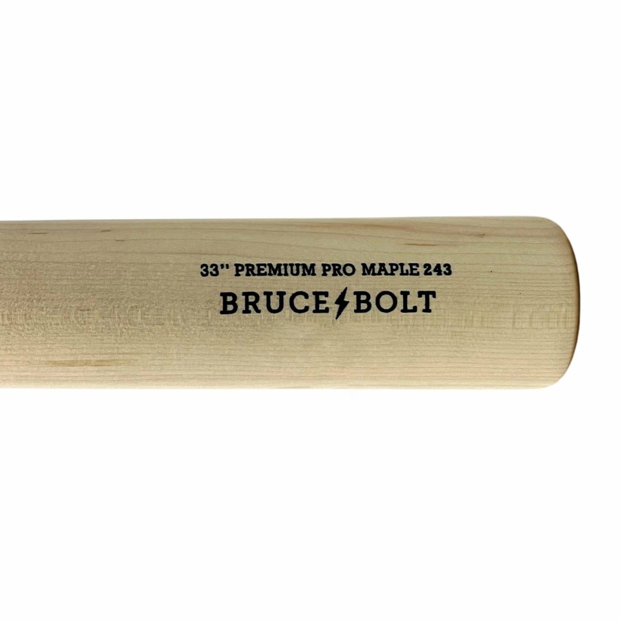 BRUCE BOLT Premium Pro Stock Wood Bat | Stock Wood Bats