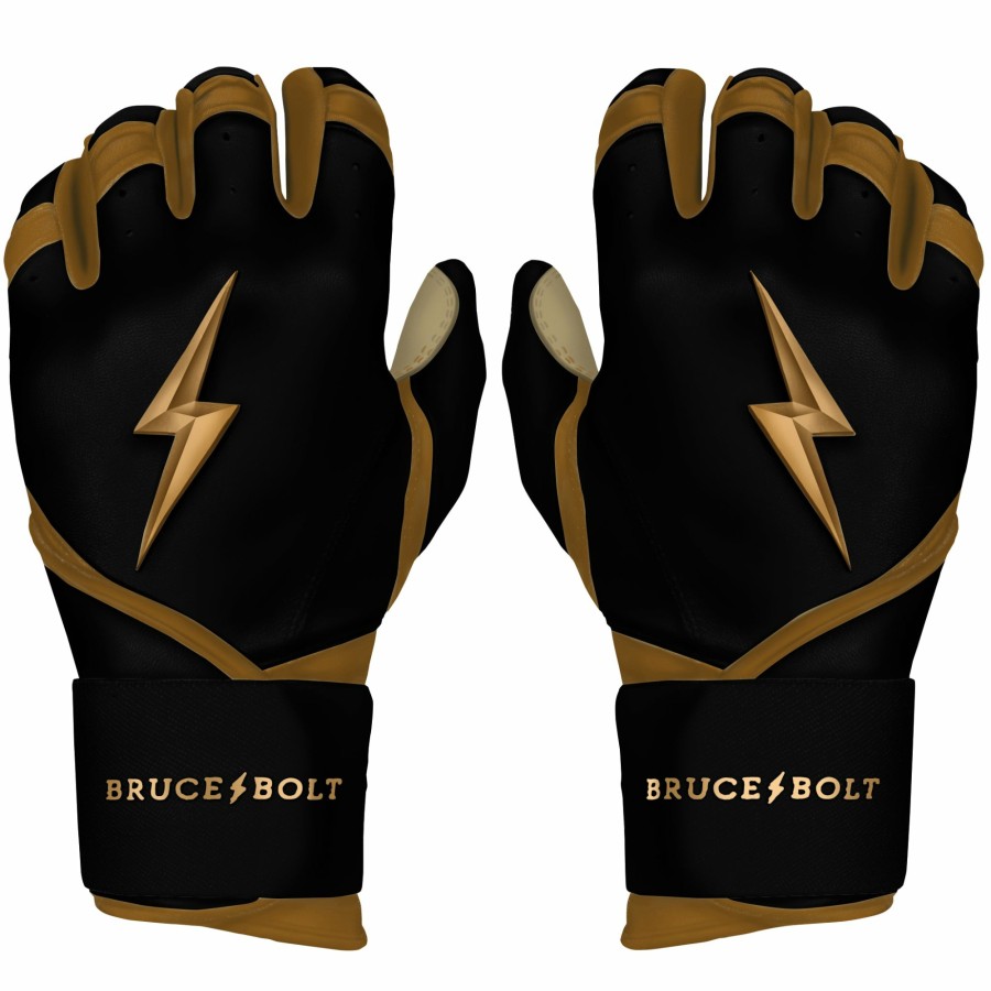 BRUCE BOLT Gold Series Long Cuff Batting Gloves | Gold Series