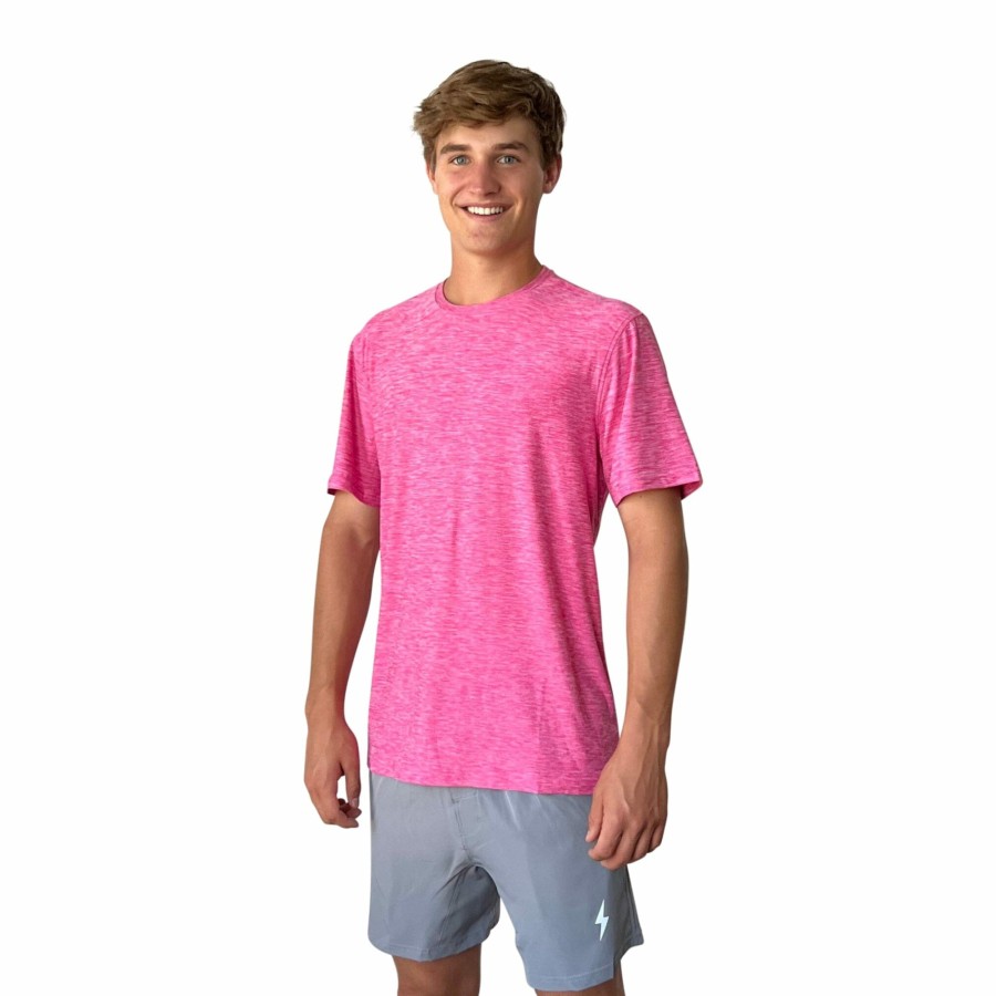 BRUCE BOLT Short Sleeve Supersoft Pink Tshirt | Premium Tees