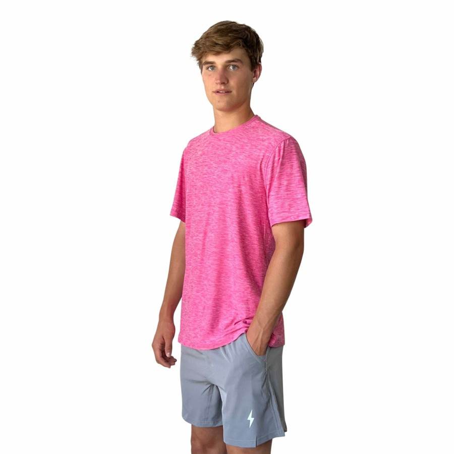 BRUCE BOLT Short Sleeve Supersoft Pink Tshirt | Premium Tees