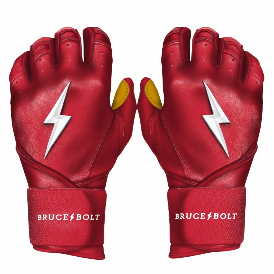 BRUCE BOLT Long Cuff Batting Gloves | Batting Gloves