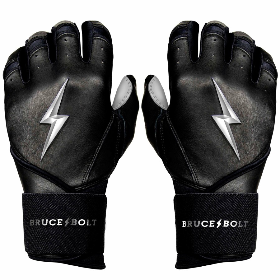 BRUCE BOLT Chrome Series Long Cuff Batting Gloves | Batting Gloves