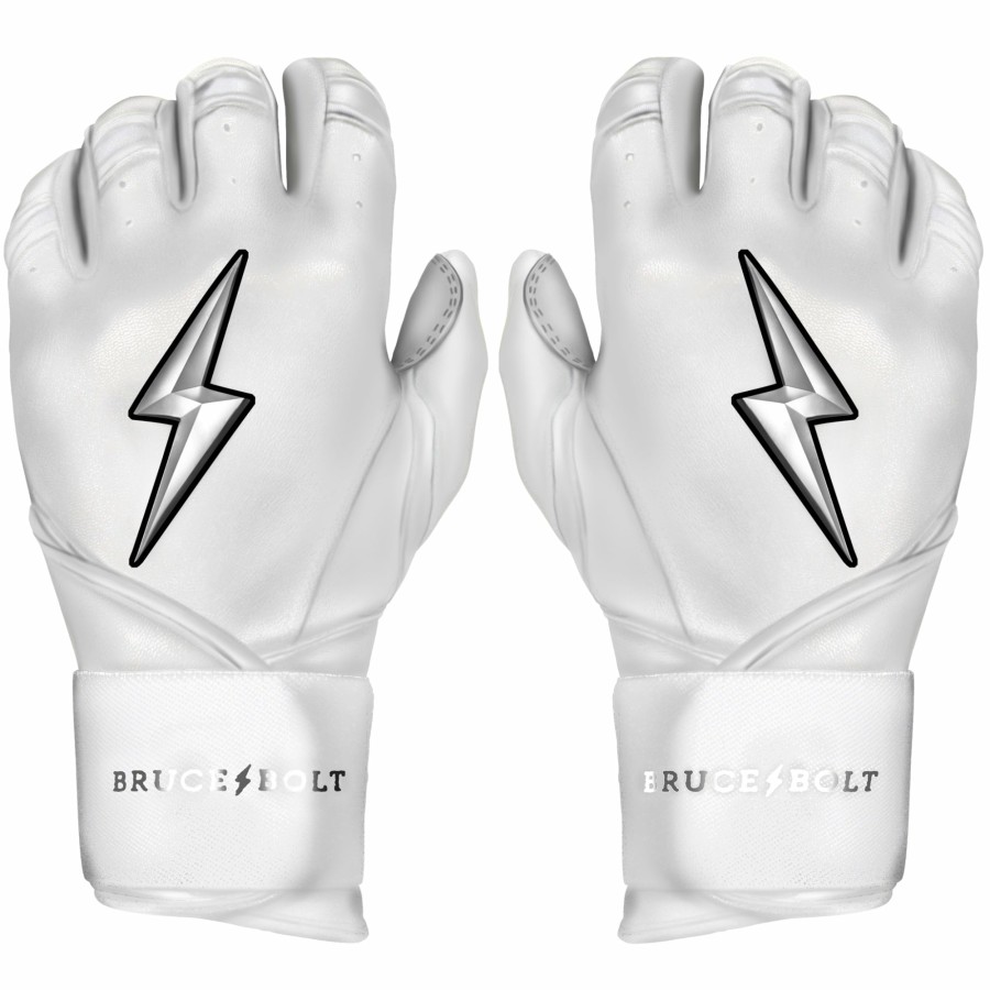 BRUCE BOLT Chrome Series Long Cuff Batting Gloves | Chrome Series