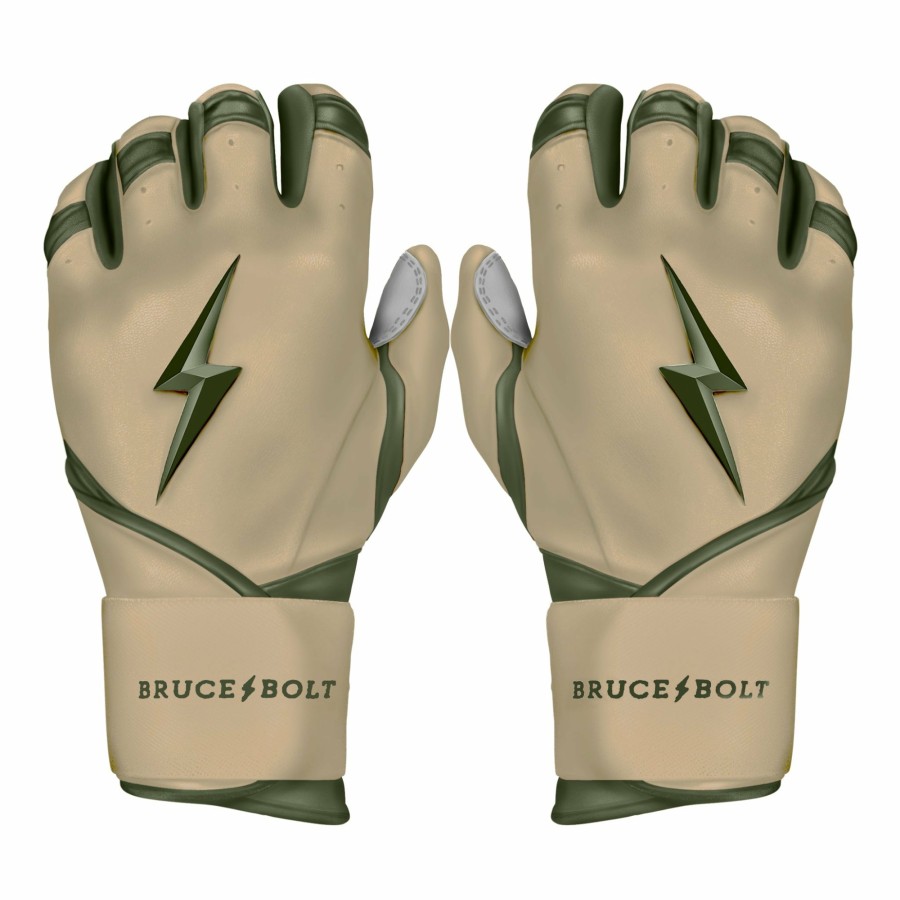 BRUCE BOLT Military Series Long Cuff Batting Gloves | Batting Gloves