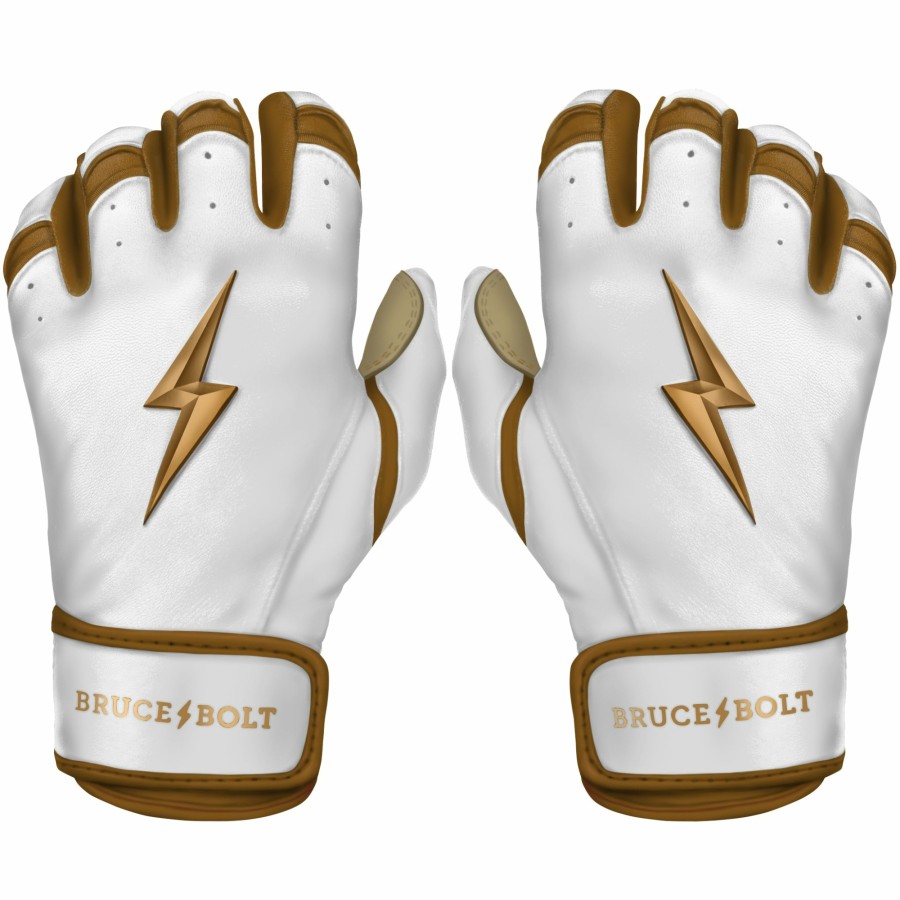 BRUCE BOLT Gold Series Short Cuff Batting Gloves | Batting Gloves