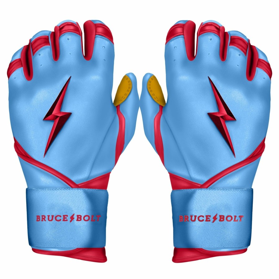 BRUCE BOLT Bader Series Long Cuff Batting Gloves | Signature Series