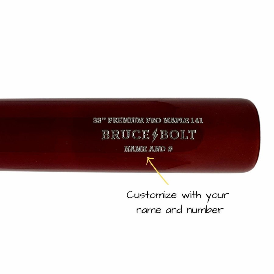 BRUCE BOLT Custom Premium Pro Wood Bat | Custom Wood Bats