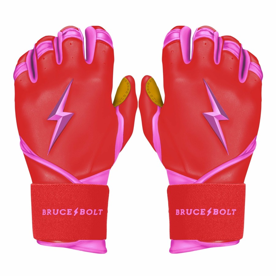 BRUCE BOLT Bader Series Long Cuff Batting Gloves | Batting Gloves