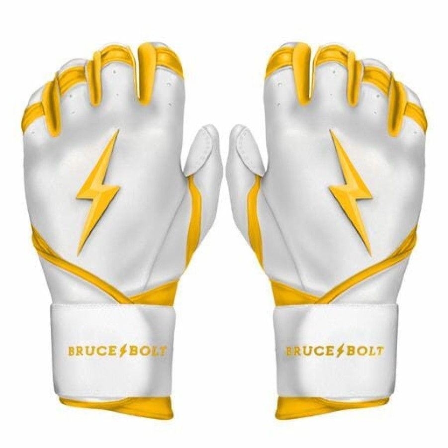 BRUCE BOLT Chrome Series Long Cuff Batting Gloves | Batting Gloves