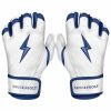 BRUCE BOLT Chrome Series Short Cuff Batting Gloves | Batting Gloves