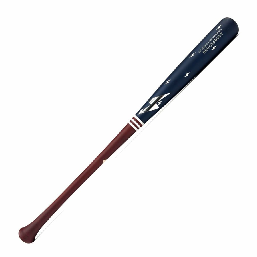 BRUCE BOLT Stock Premium Pro "Bolts & Stripes" Wood Bat | Stock Wood Bats