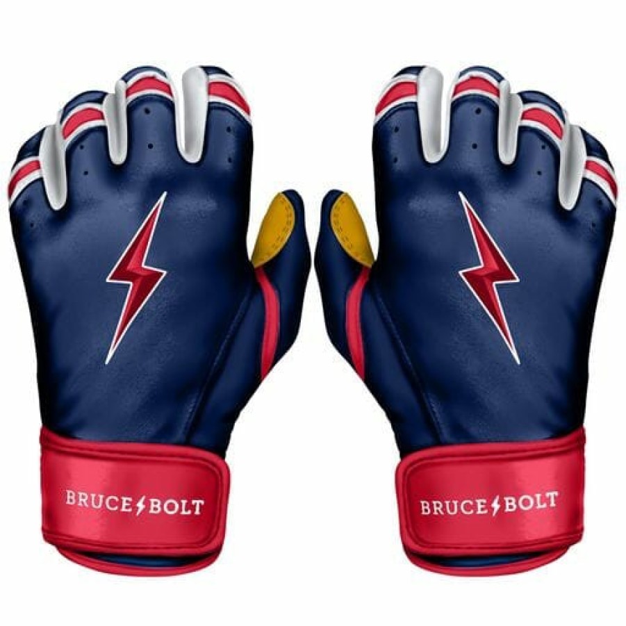 BRUCE BOLT Patriot Series Short Cuff Batting Gloves | Batting Gloves